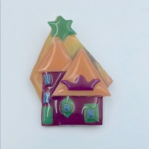 Vintage House Pins By Lucinda Brooch